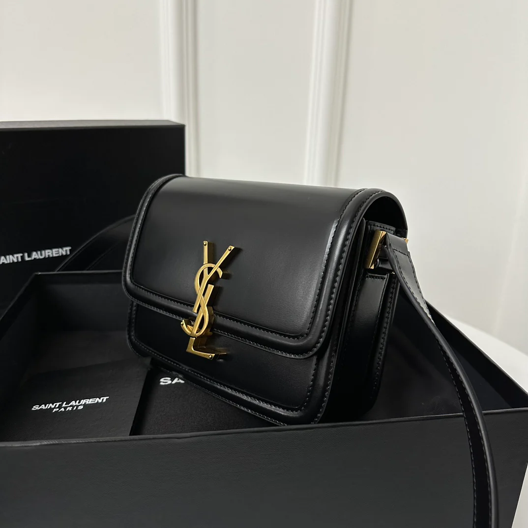 YSL Box Saint Laurent Tofu Bun Small Black