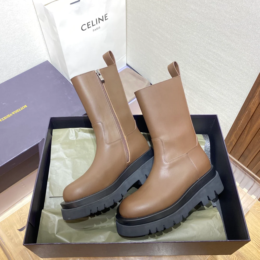 Новинка сезона осень/зима 2022 от BV - Ботильоны - Популярная модель - Коричневый