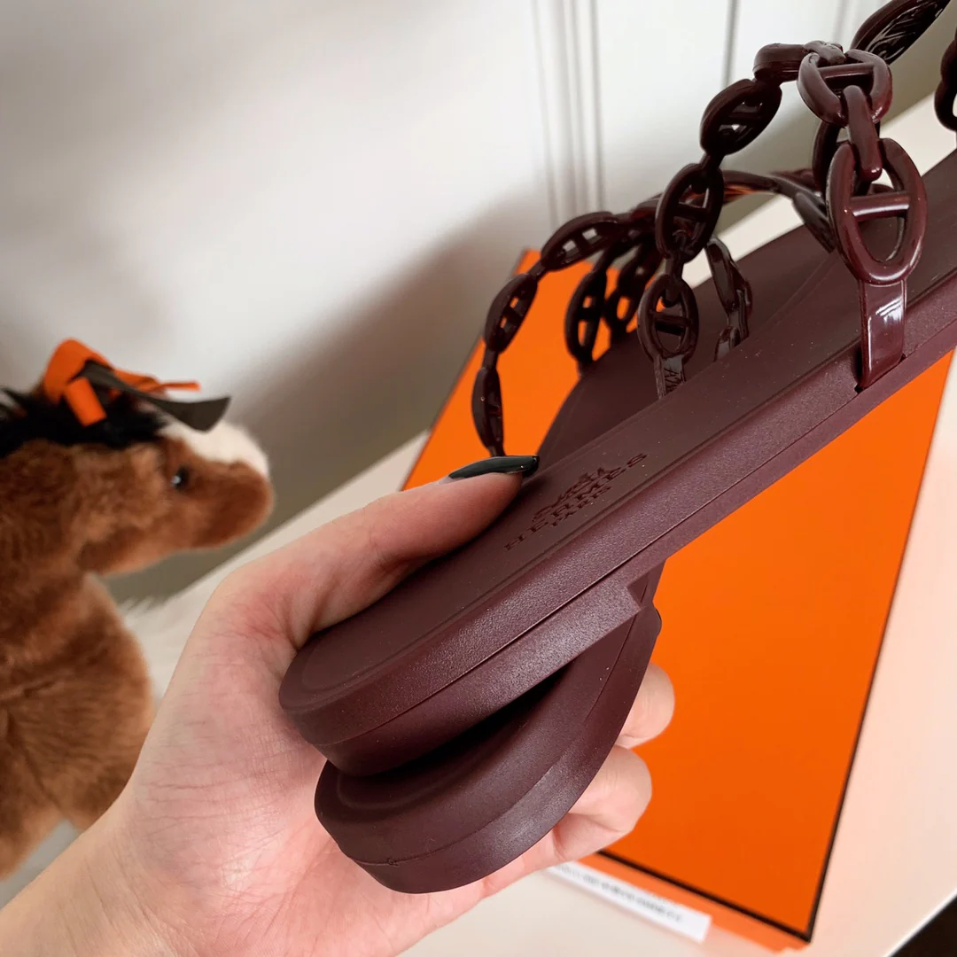 Hermes - Туфли с цепочкой в ??виде свиного носа - 2 шт.