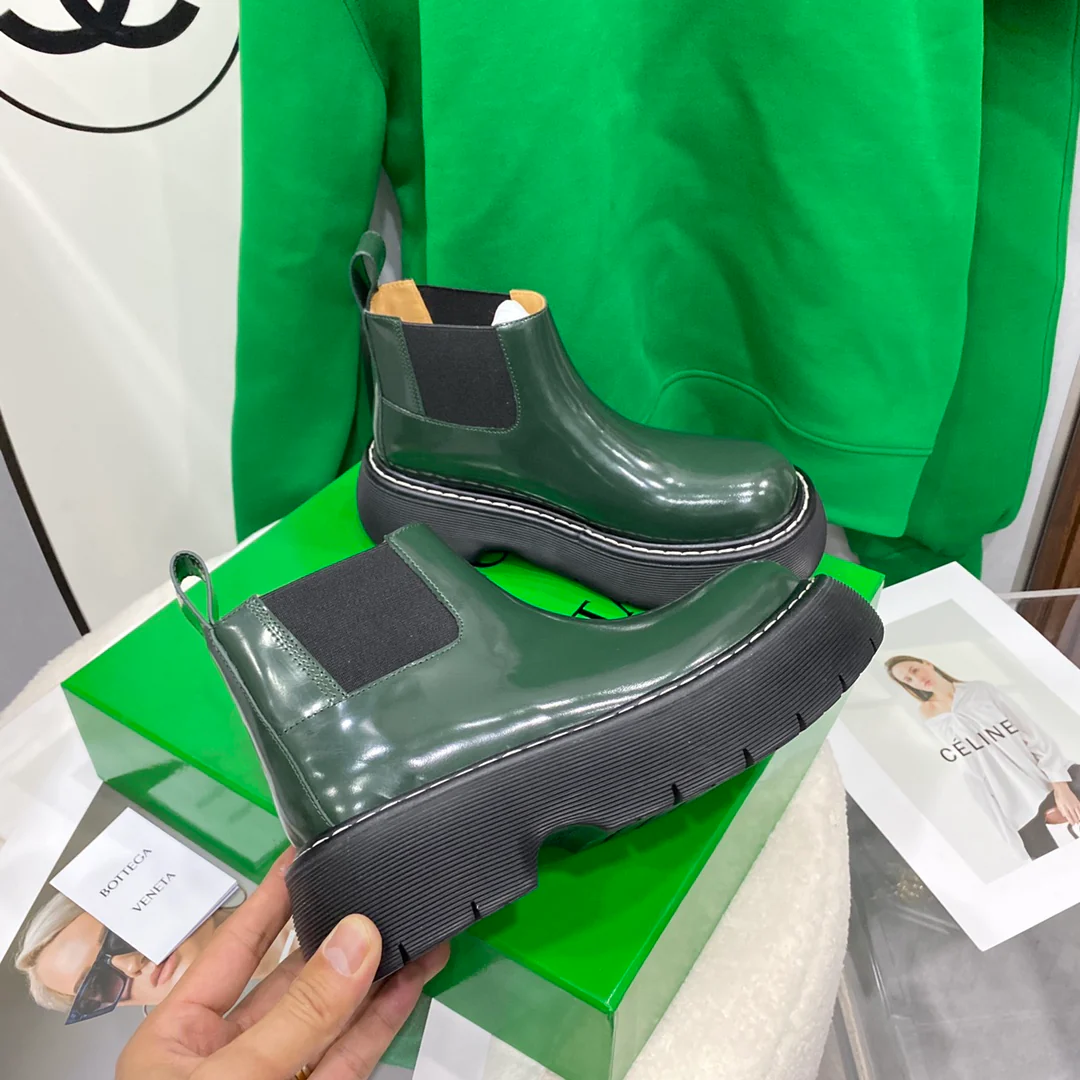 BV - Ботинки на каблуке - Зеленые