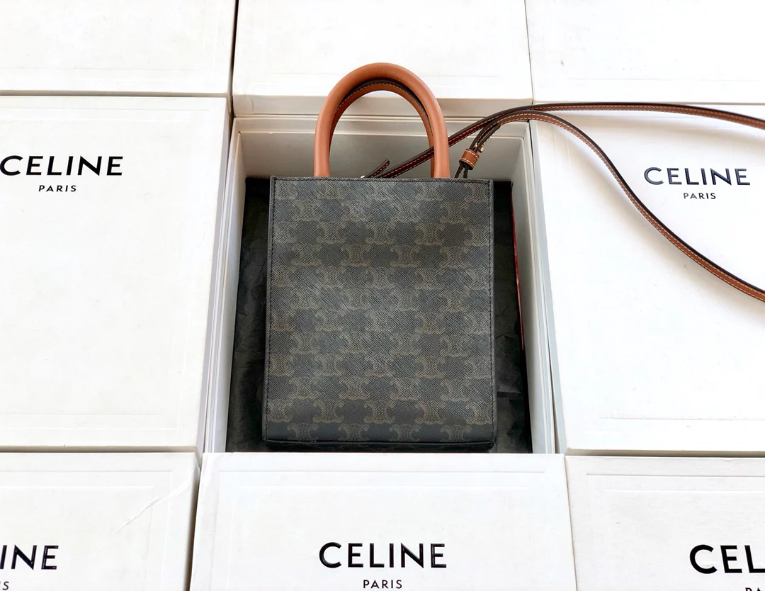 Celine Mini Cabas Brown Monogram