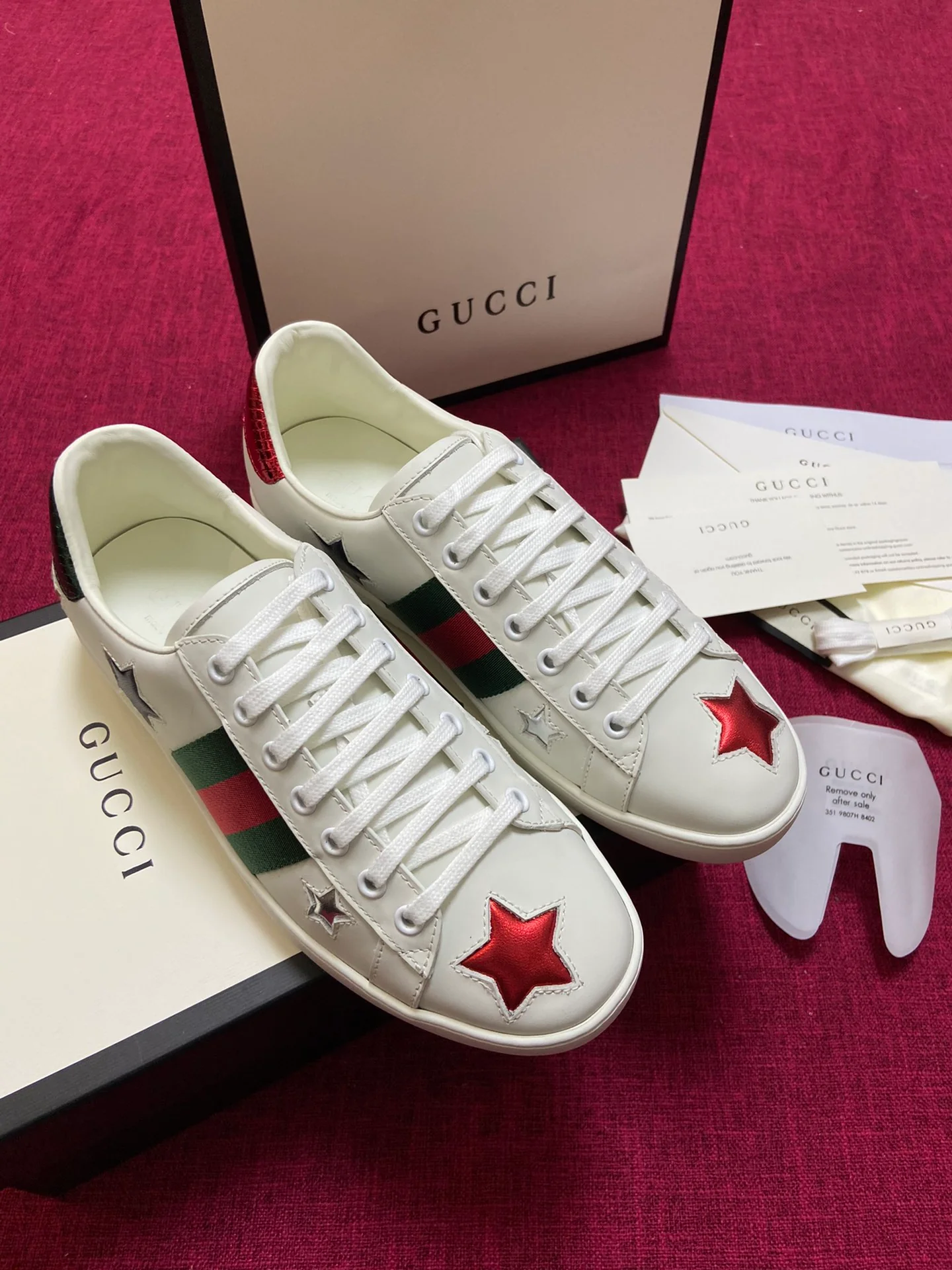 Gucci - Белые кроссовки - Кроссовки - Повседневная обувь - 12