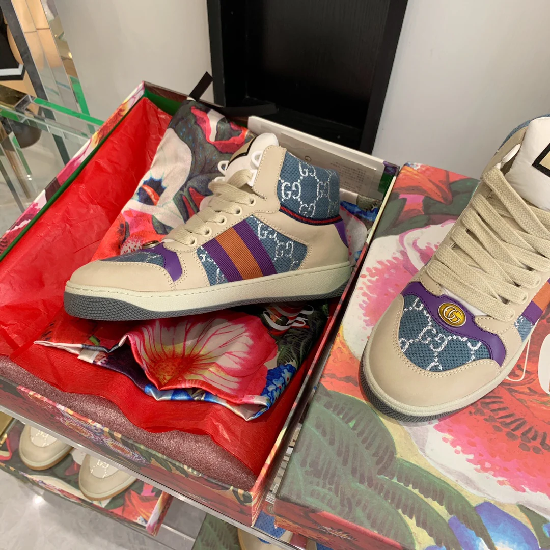 Высокие кроссовки Gucci - Грязные кроссовки - 3