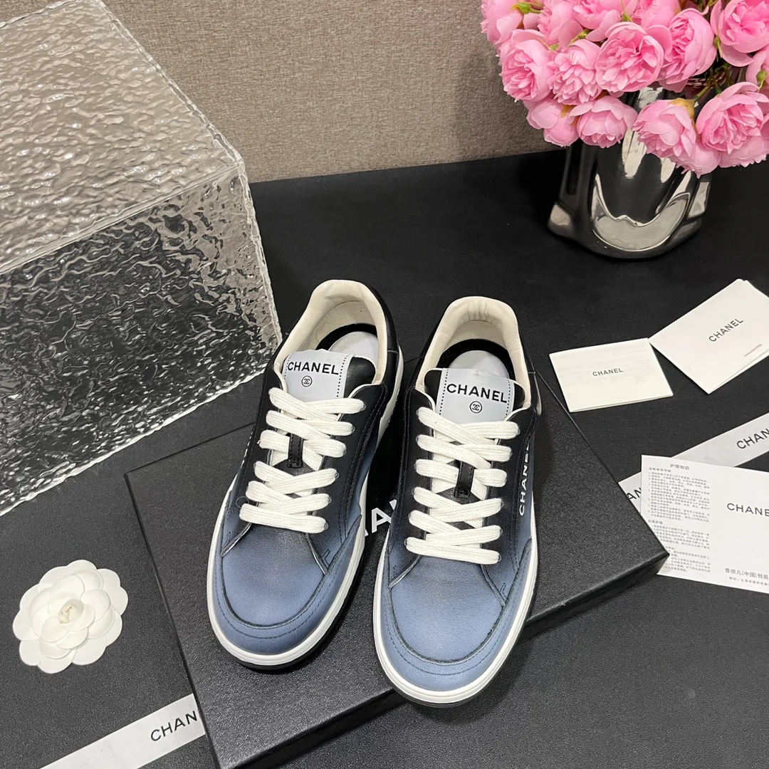 Повседневные туфли Chanel 2024 - темно-синие