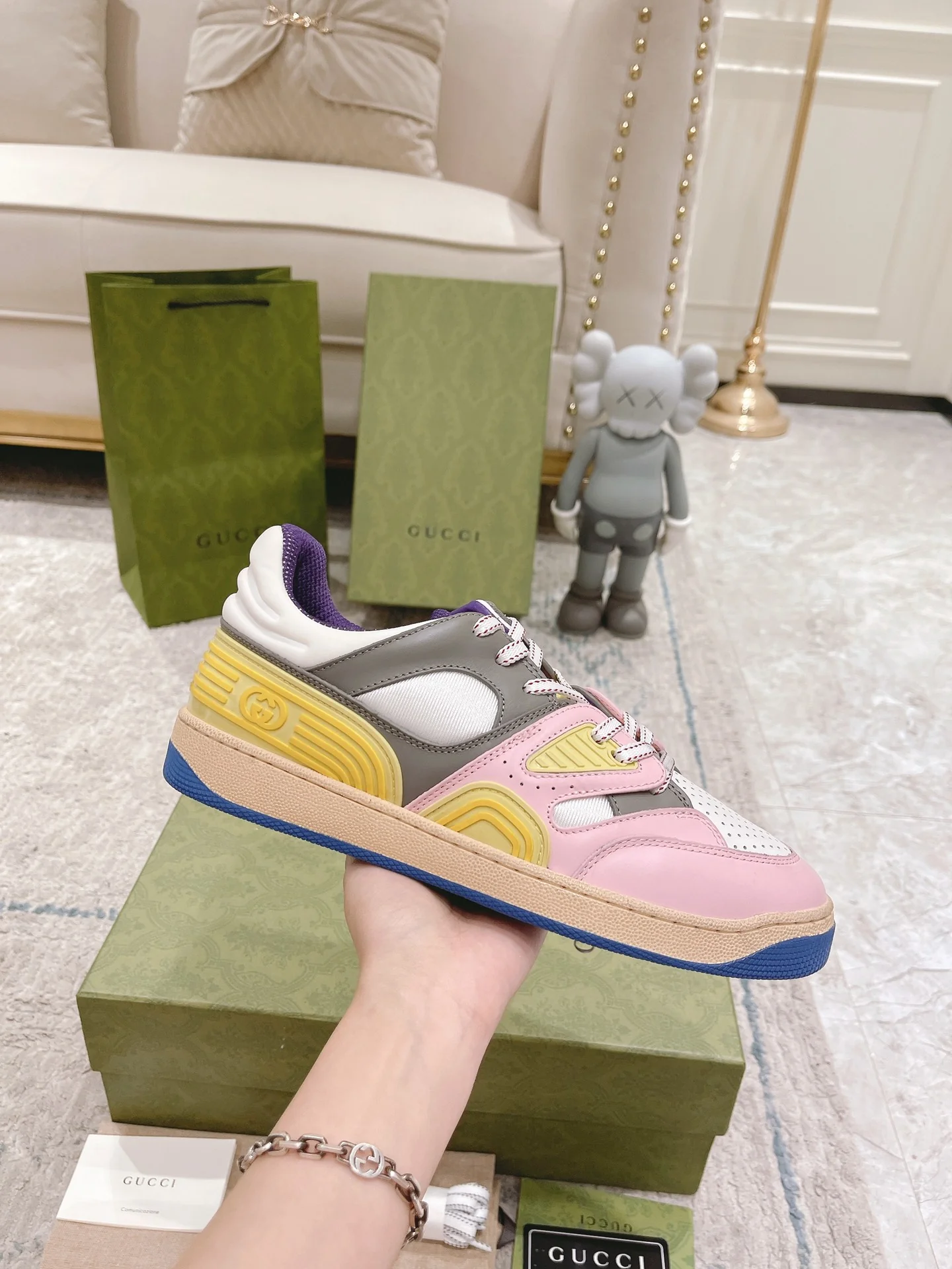 Коллекция Gucci с Недели моды в Милане 2022 — Корзина — Серия кроссовок — Парный стиль