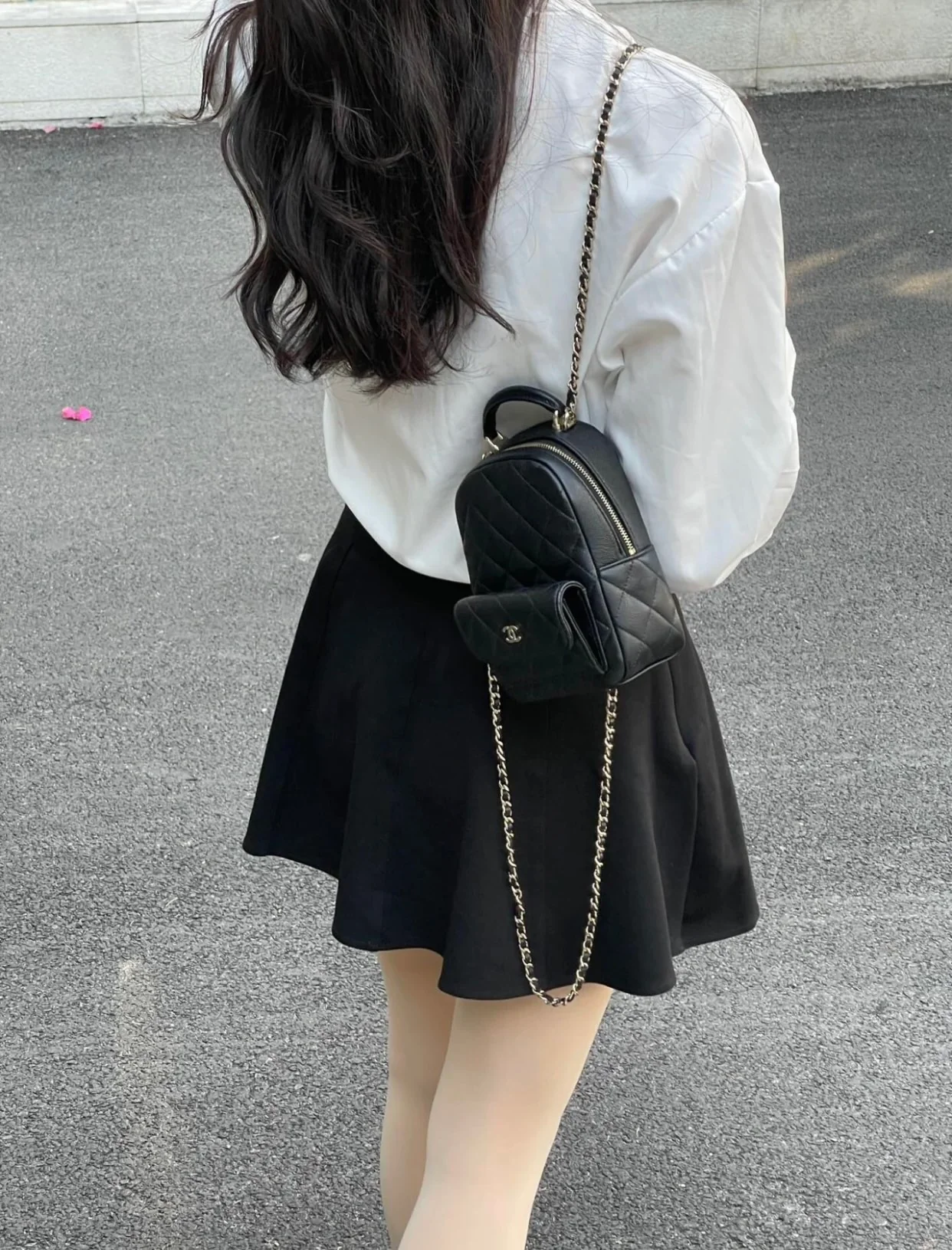 Мини-рюкзак Chanel 24c - черный