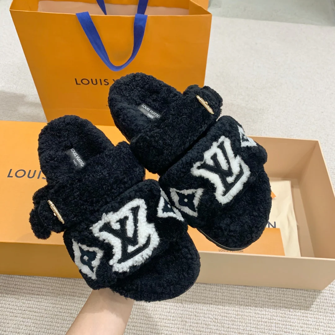 Меховые тапочки LV Paseo Comfort Series 