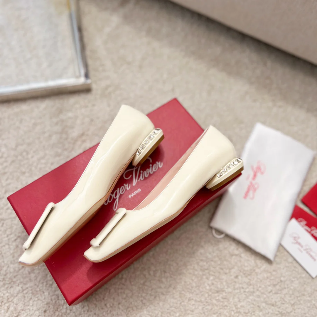 Туфли RV - туфли на каблуке со стразами и кристаллами - бежевые