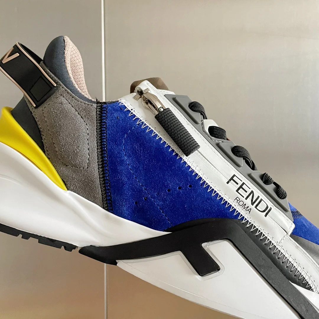 Fendi - Кроссовки и повседневная обувь - Сине-желтые