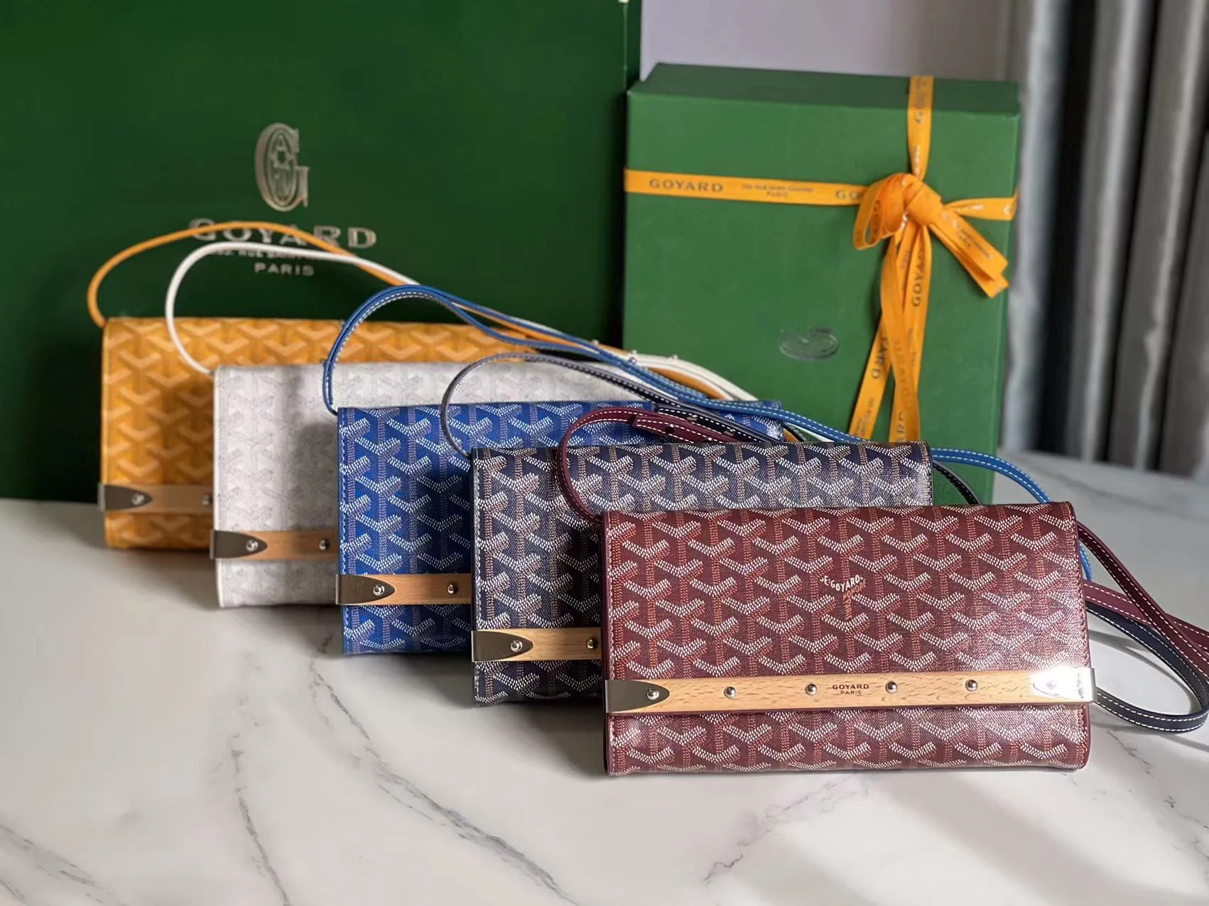 Клатч Goyard Monte Carlo, маленький, бордовый, 1 шт.