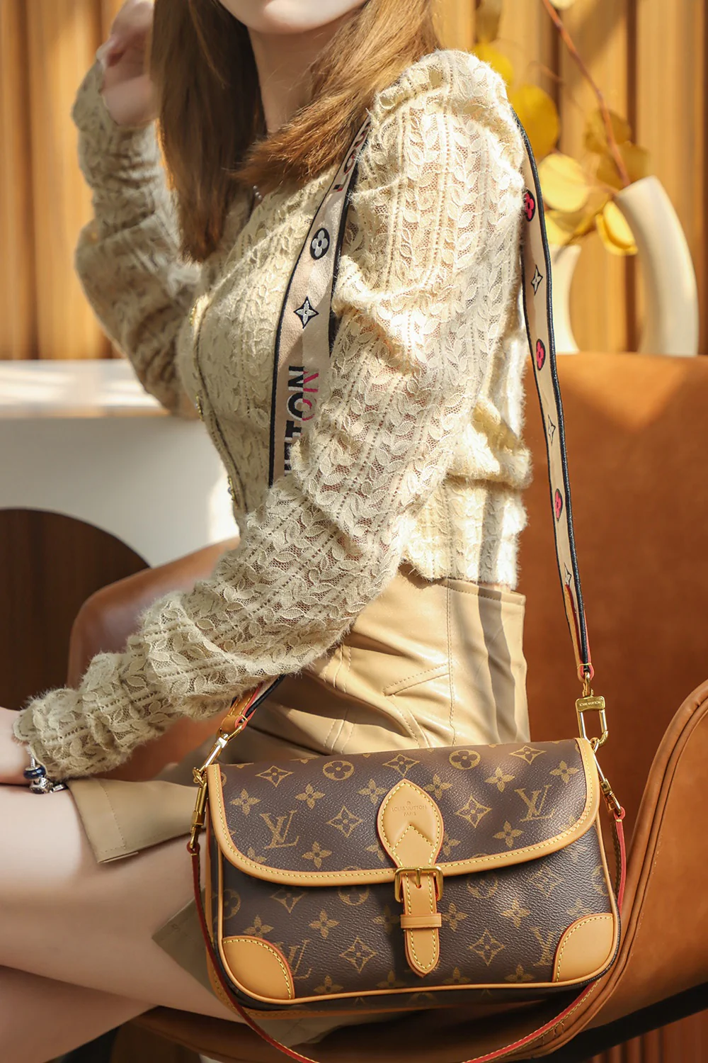 Сумка-багет m45985-LV-diane - сумка через плечо/на плечо