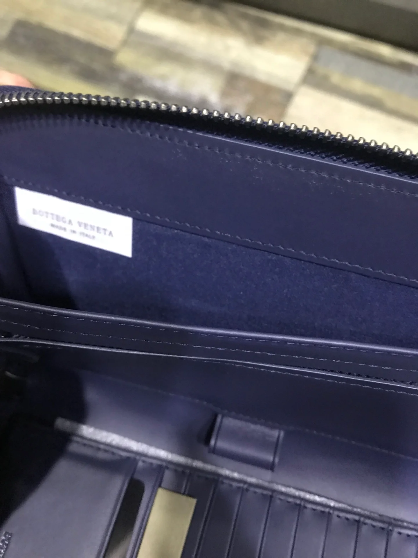 BV 拉链长夹-意大利原厂胎牛皮