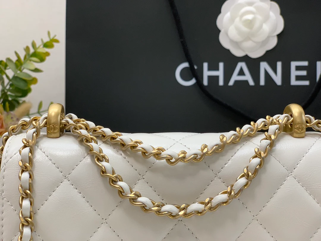 Сумка Chanel Double Gold Ball Flap Bag - 19 см