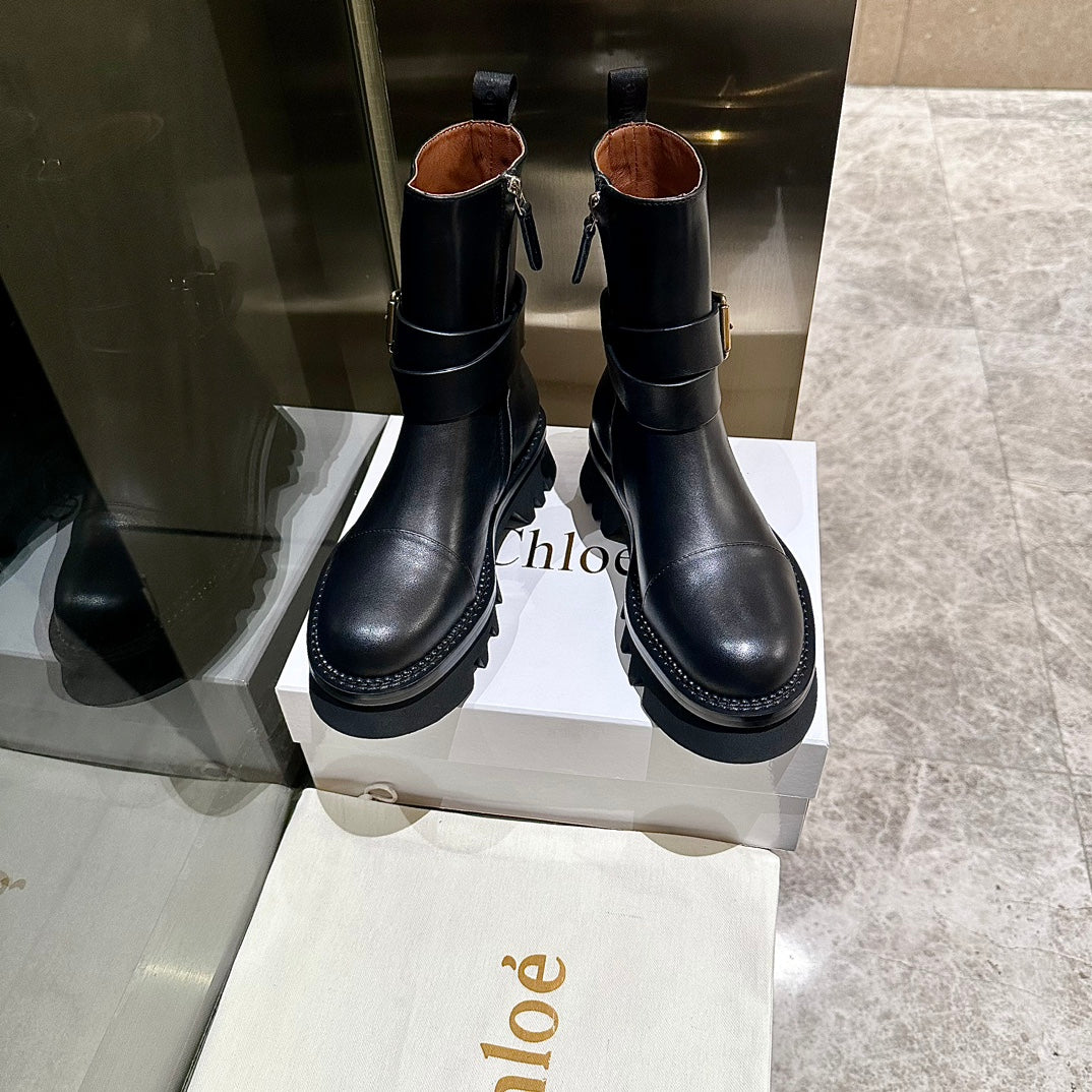 Новинка 2023 года от Chloe - Ботинки Martin - Ботильоны