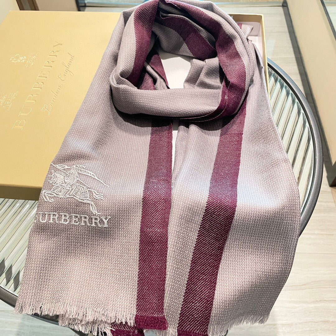 Кашемировый шарф Burberry - 45 см - 190 см