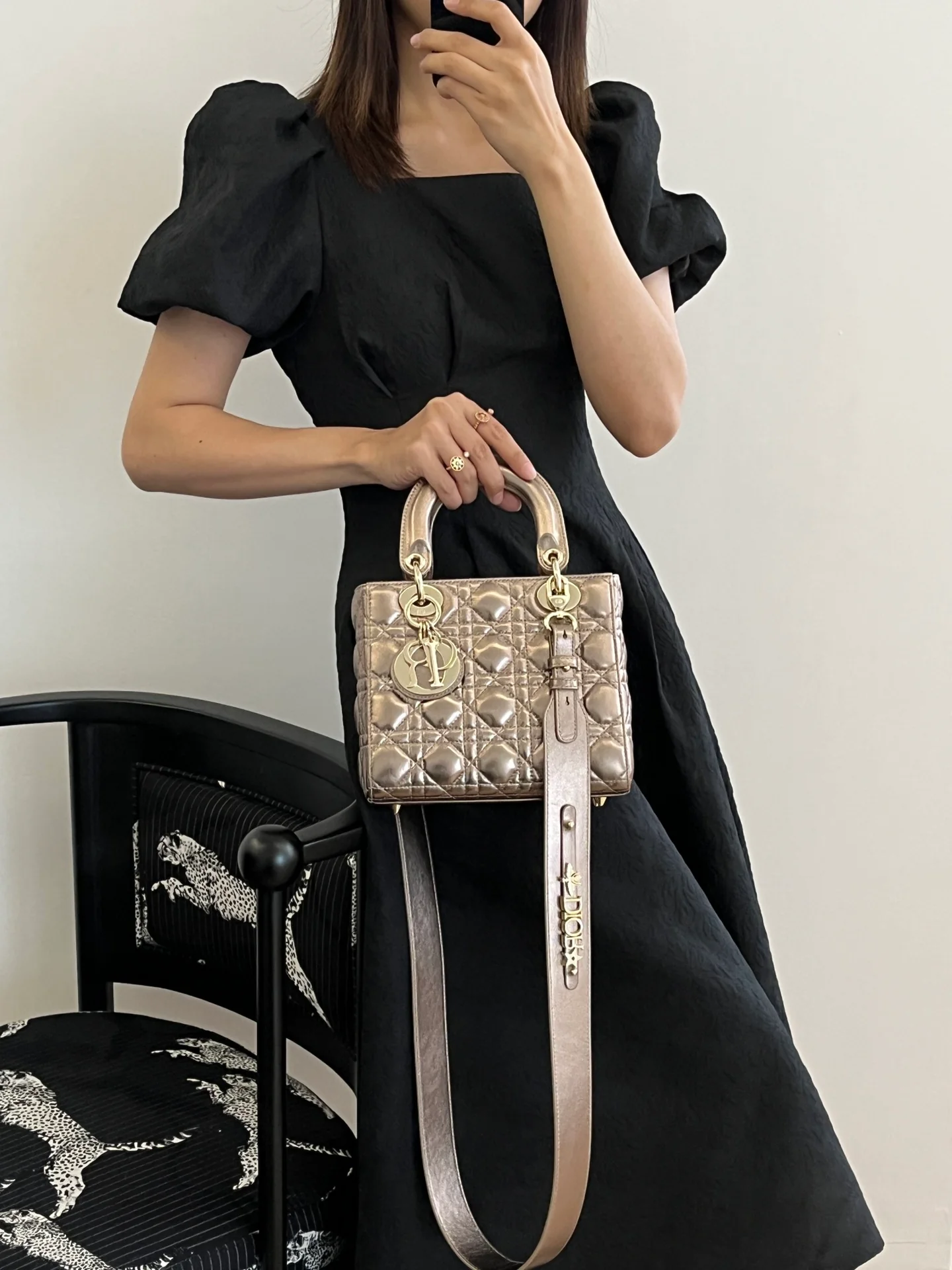 Dior Lady (серия из четырех панелей) - Золотой - Маленький