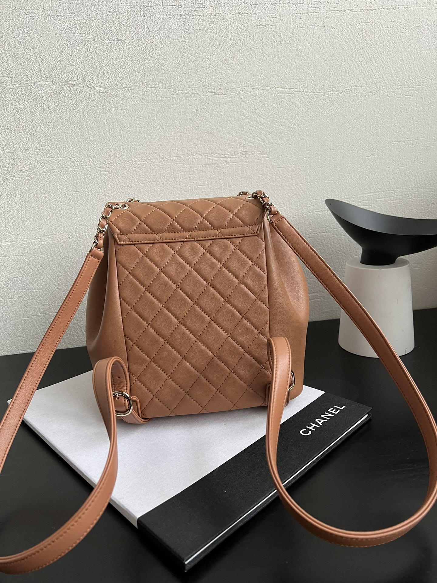 Рюкзак Chanel 24p - Карамельный, большой