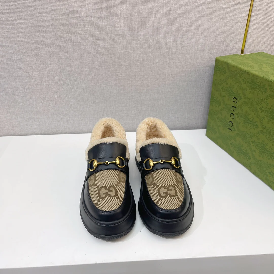 Gucci - Меховые зимние сапоги