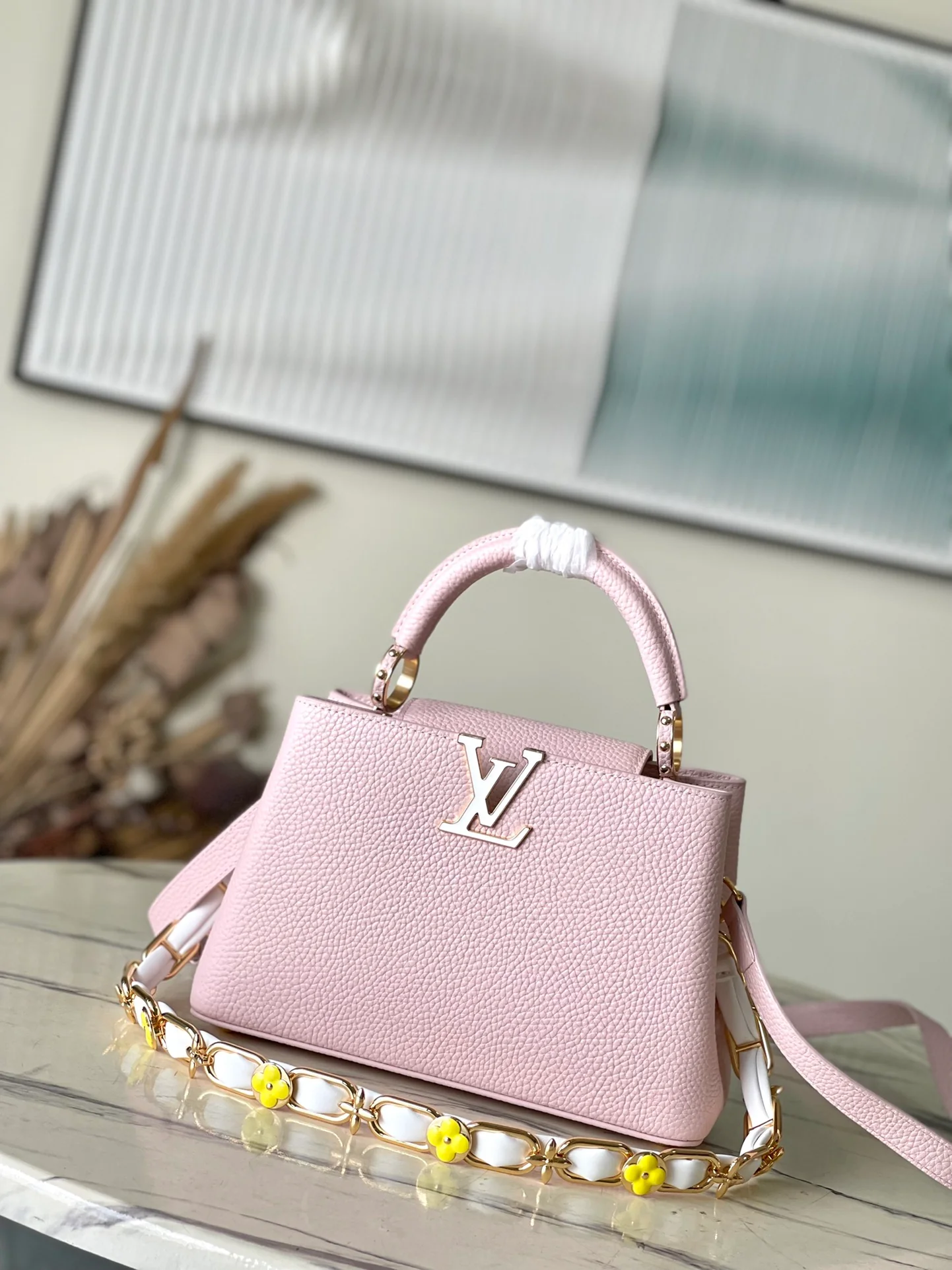 m23199-LV-capucines Маленькая сумочка/сумка через плечо - Розовая