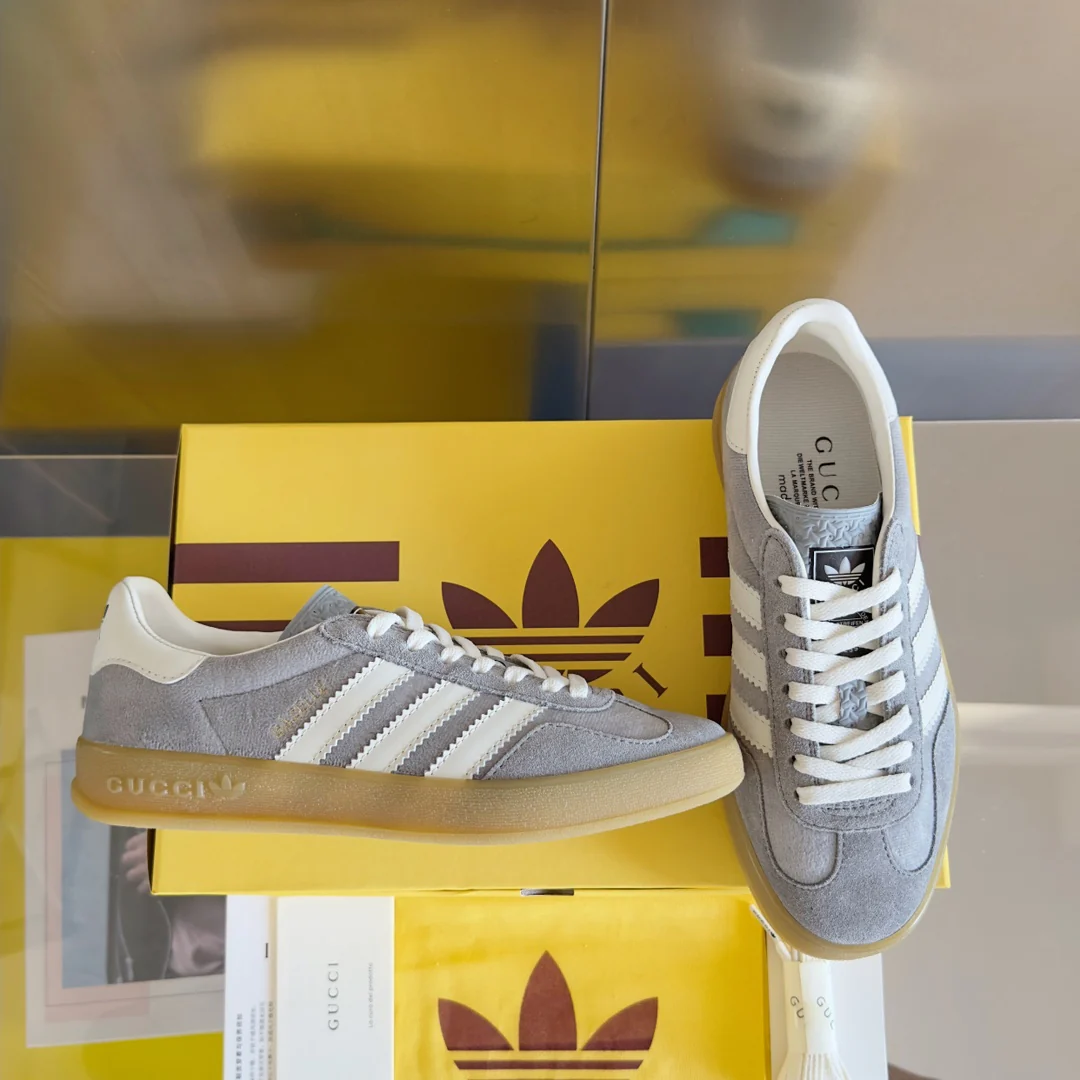 Скейтбордные кроссовки Gucci 2024 - серые