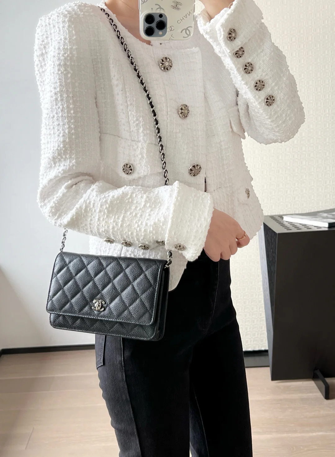 Chanel WOC Черное золото