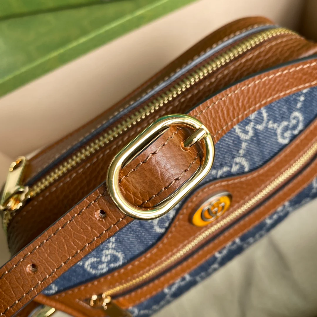 Gucci-牛仔丹宁相机包