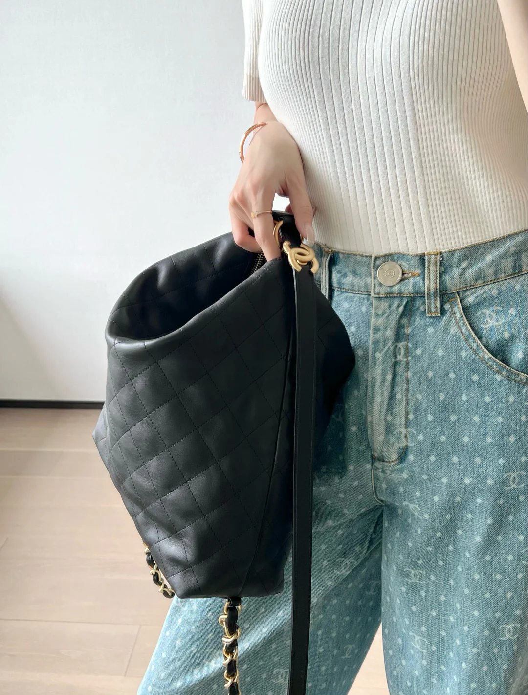 Рюкзак Chanel весна/лето (большой, черный)