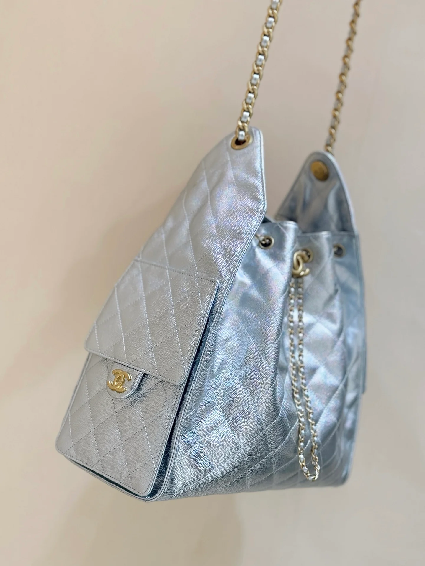 Сумка Chanel 25s 25bag Large - серебристая