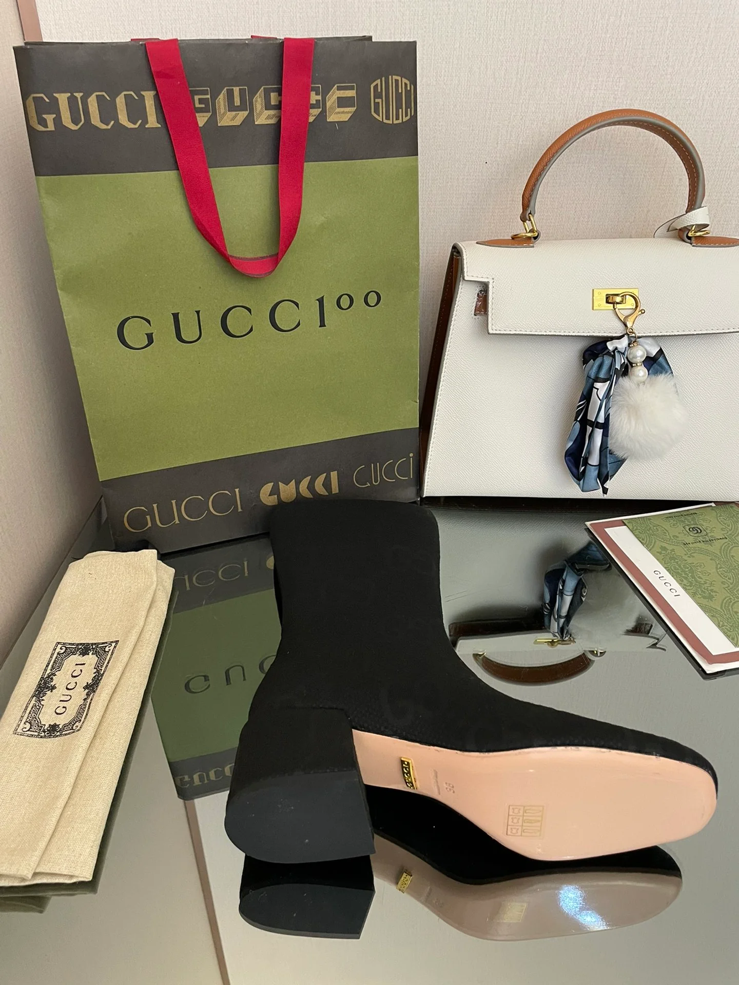 Классические сапоги Gucci 22 средней высоты