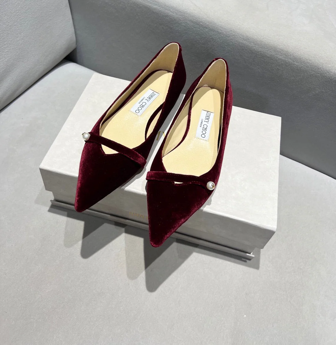 Балетки Jimmy Pearl с пряжкой и острым носком - 5