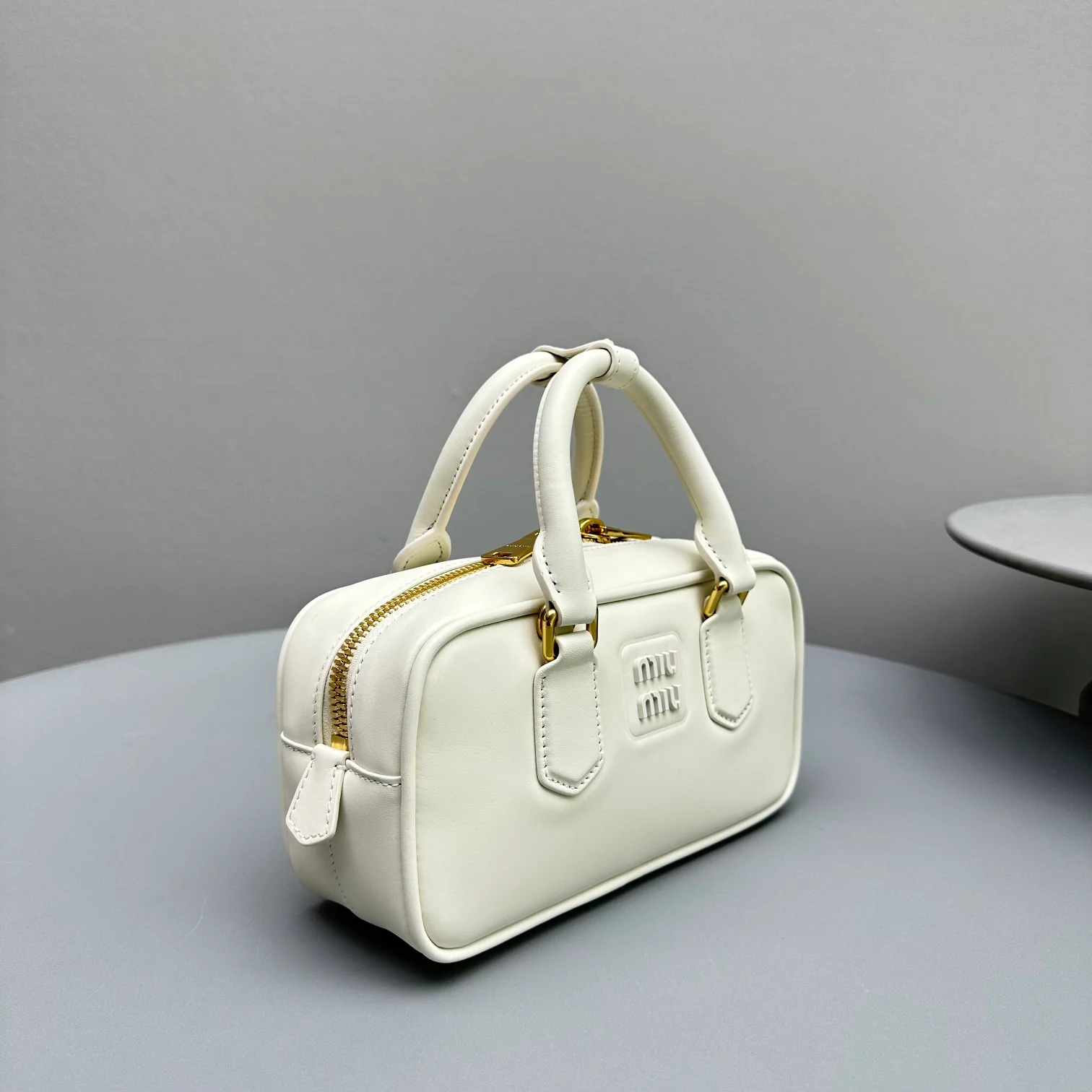 Сумка для боулинга Miu Miu - Маленькая - Белая