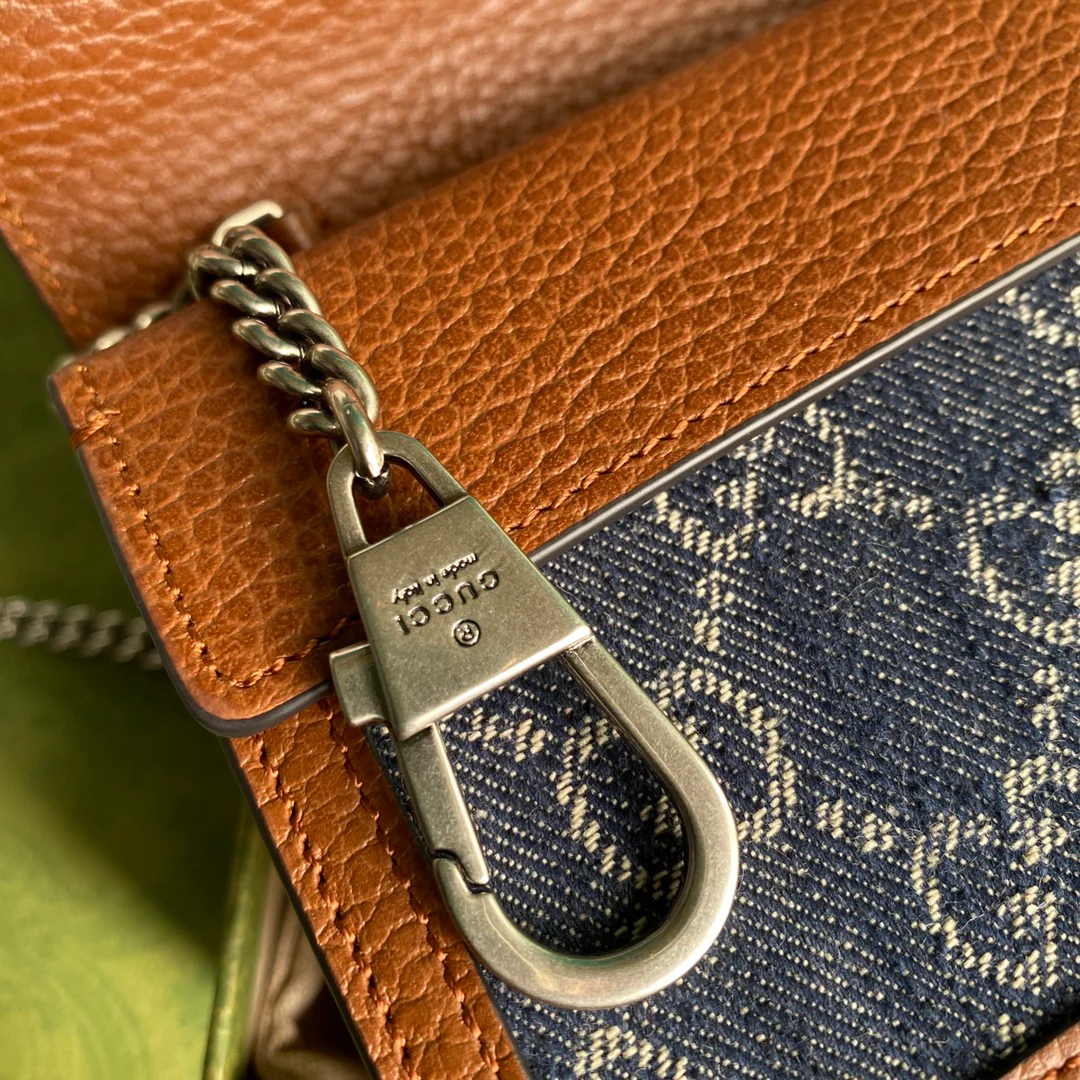 Gucci-Dionysus Supre Mini-丹宁系列牛仔帆布