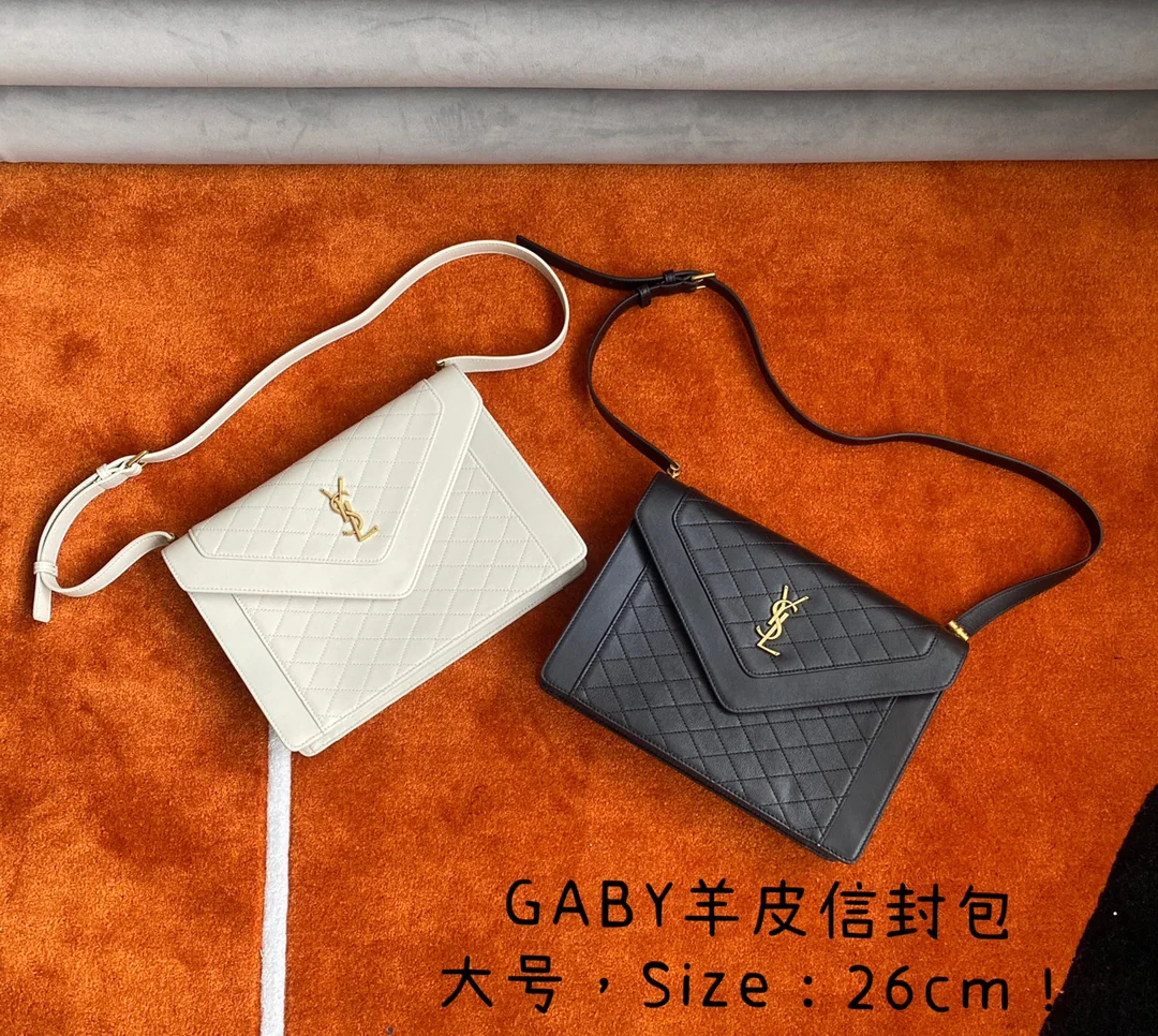 Большая сумка-конверт из овечьей кожи YSL-gaby - 2 шт.