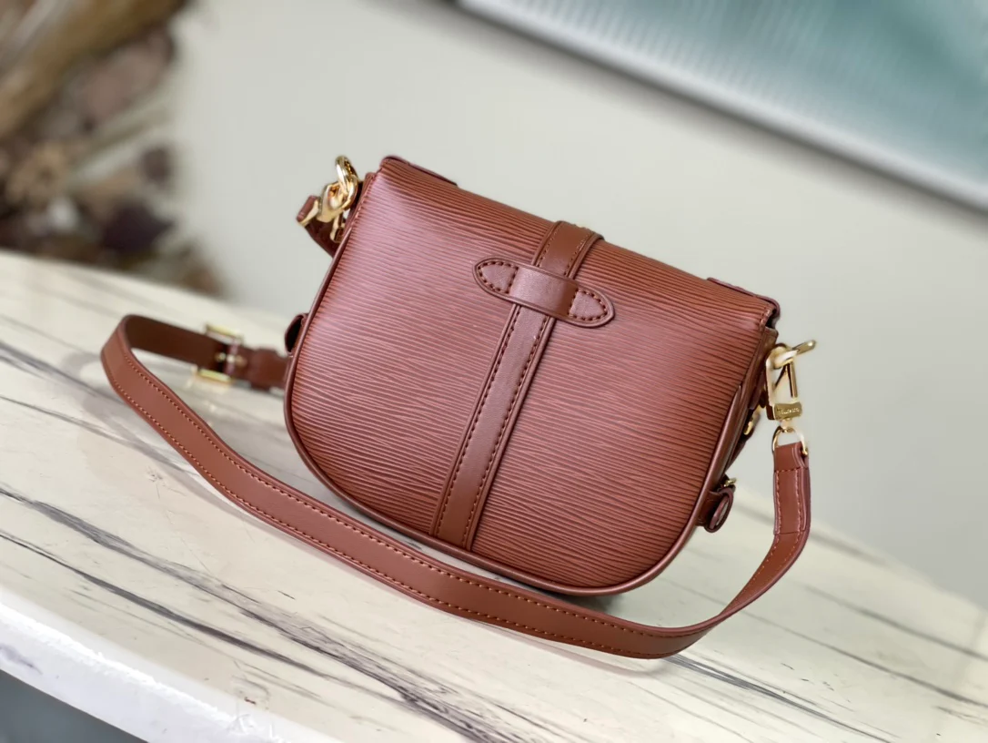 m23470-LV-Water Ripple Series-Saumur-BB-Crossbody Bag-Caramel Color
