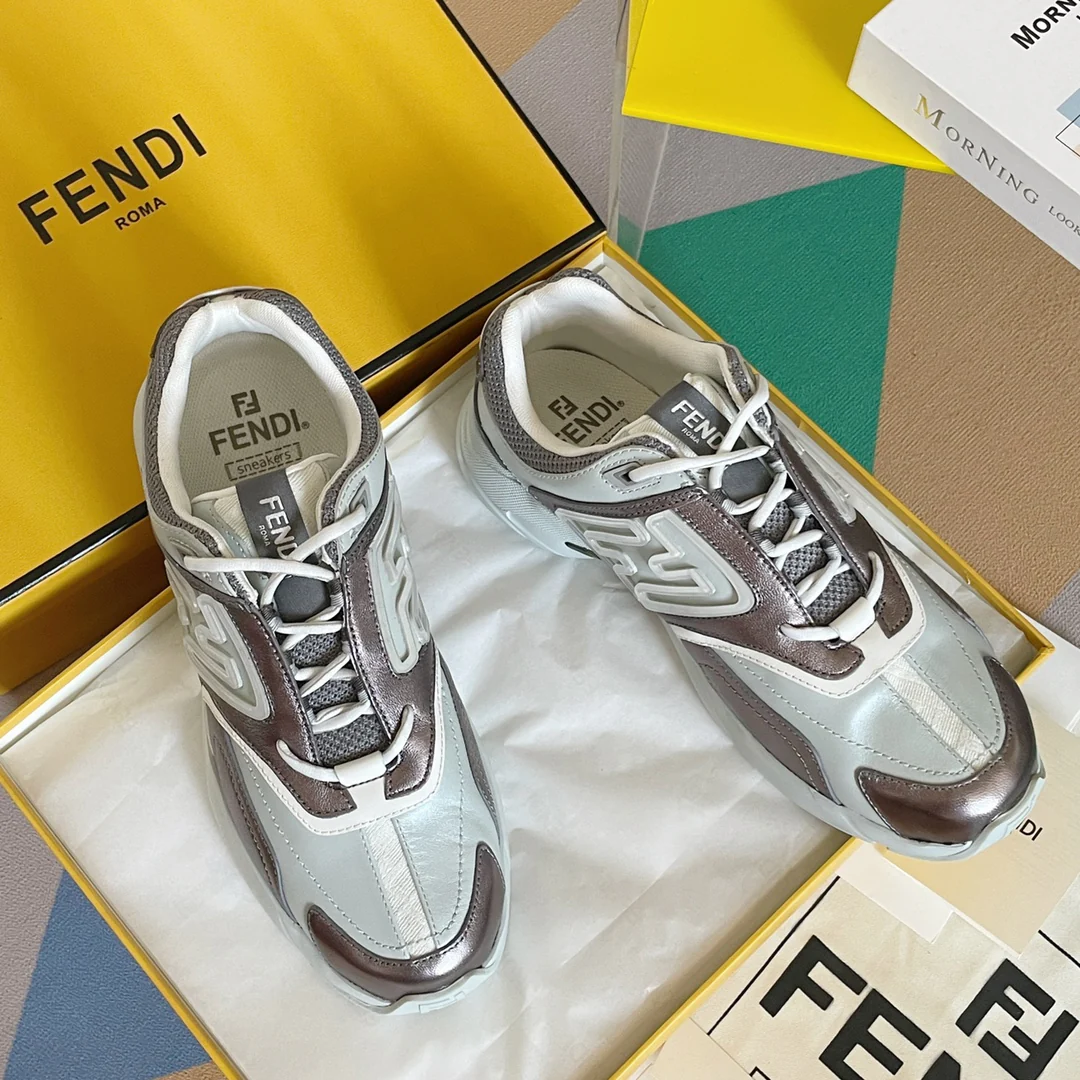 Кроссовки Fendi - Парные - Серые