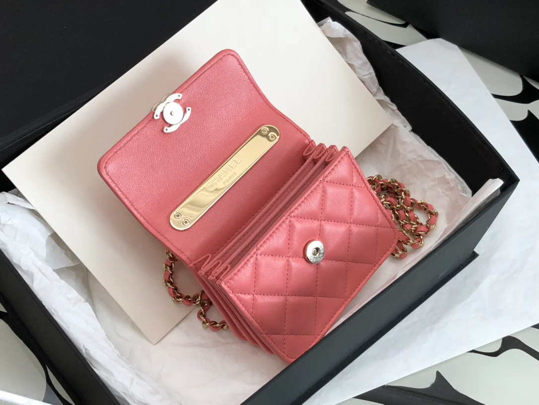 Маленькая сумка Chanel 2022 Métiers d'Art Collection – Розовый – Кожа ягненка