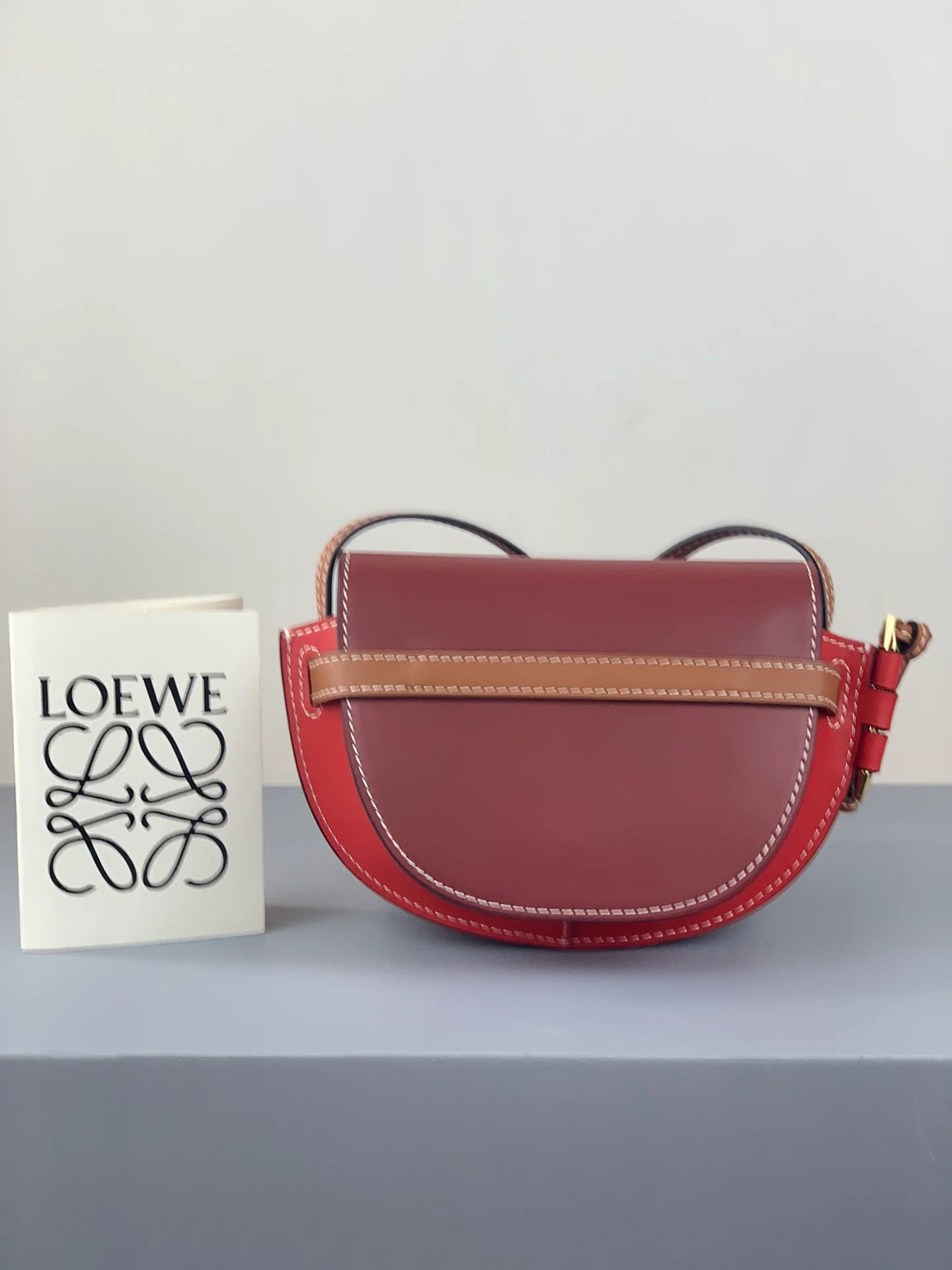 Мини-ворота Loewe 21x12x5x9x5 см, винно-красный x коричневый