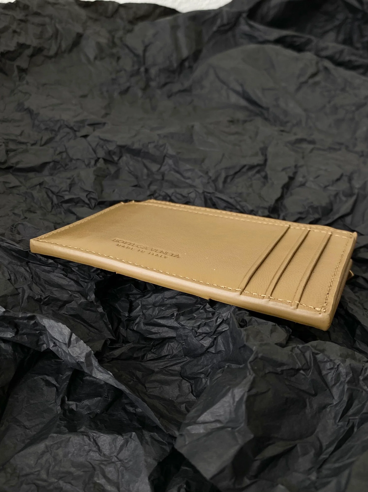 BV-大格子 编织 拉链卡包 零钱包 12x8x0.5cm