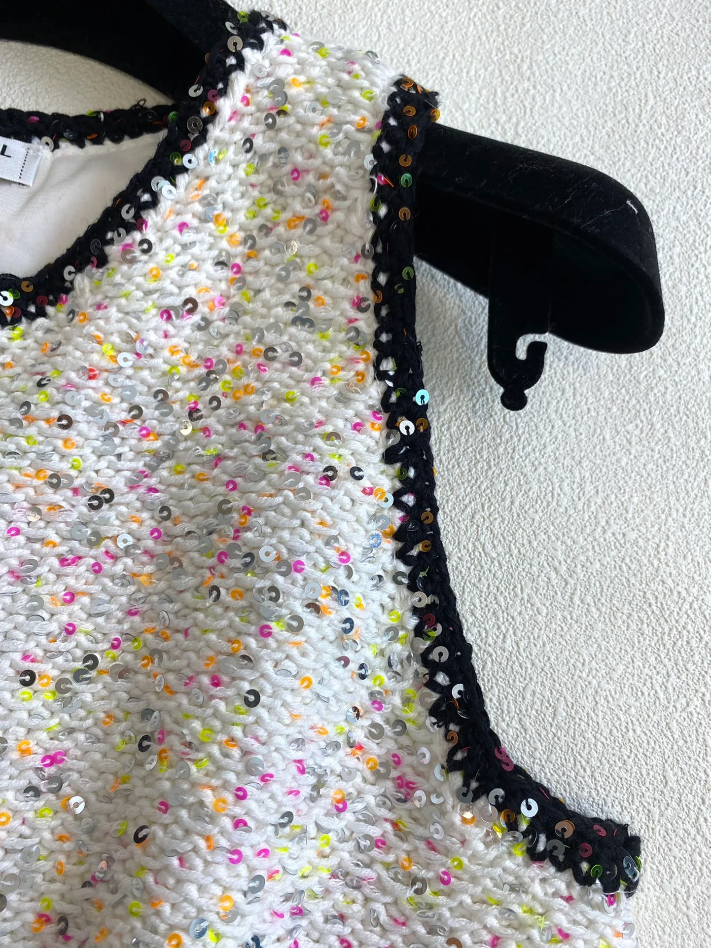 Chanel - 2404 - Новинка ранней весны. Вязаный жилет - Белый