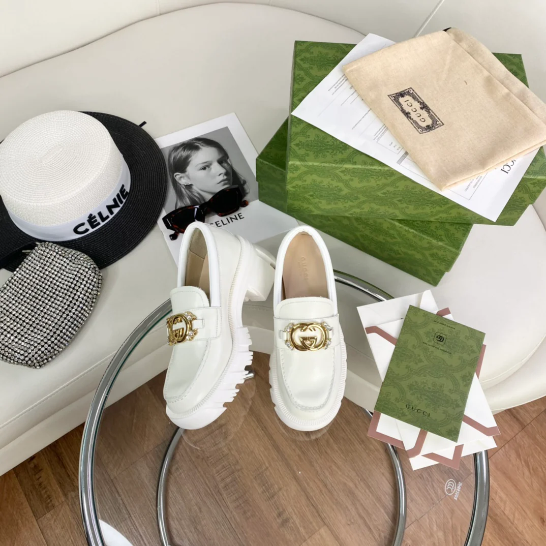 Лоферы Gucci на платформе