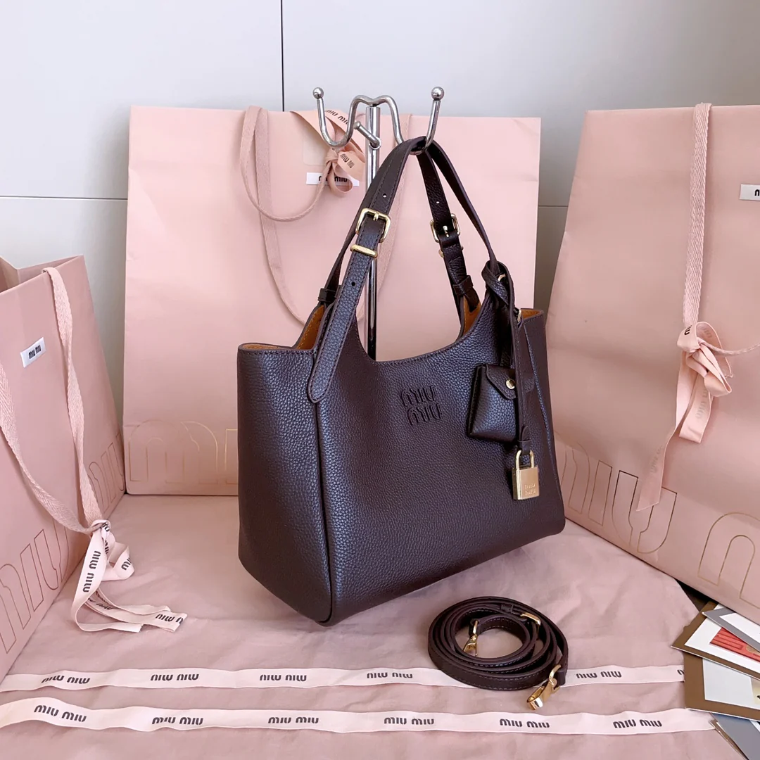 Сумка-тоут Miu Miu 5ba304 - коричневая