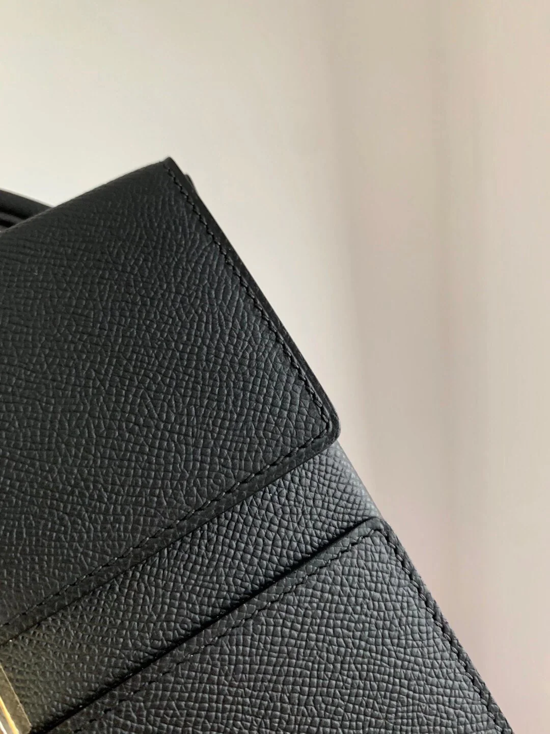 Hermes Cinhetic 24-Epsom Black with Light Gold buckle