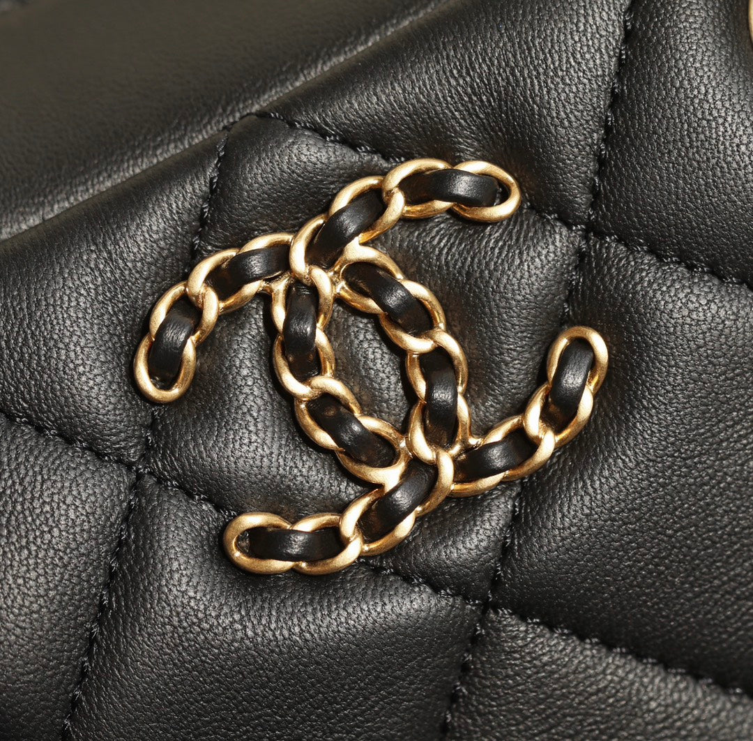Сумка Chanel 25c - черная (19 см)