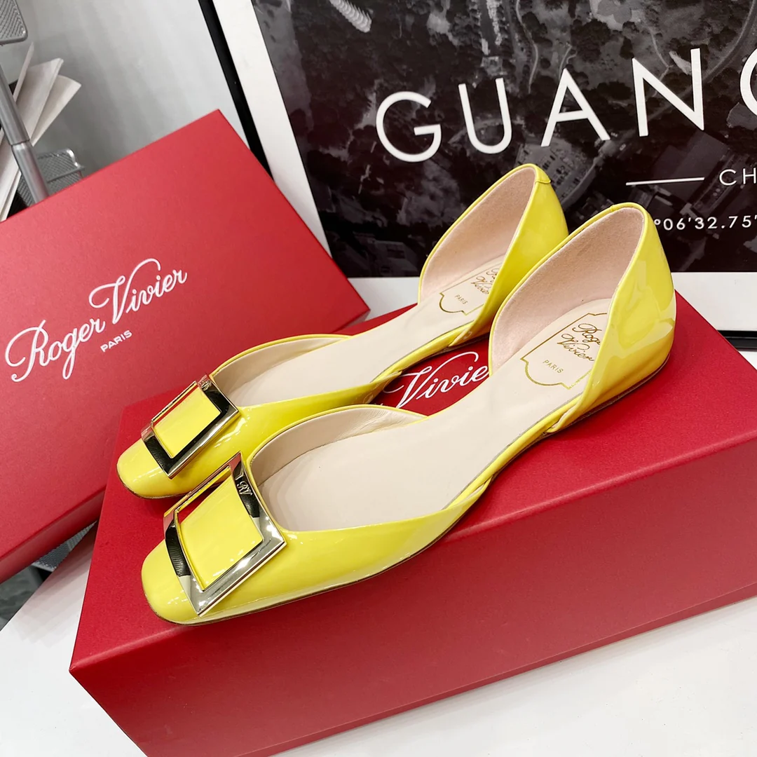 RV-плоское дно, полая квадратная верхняя часть, желтый