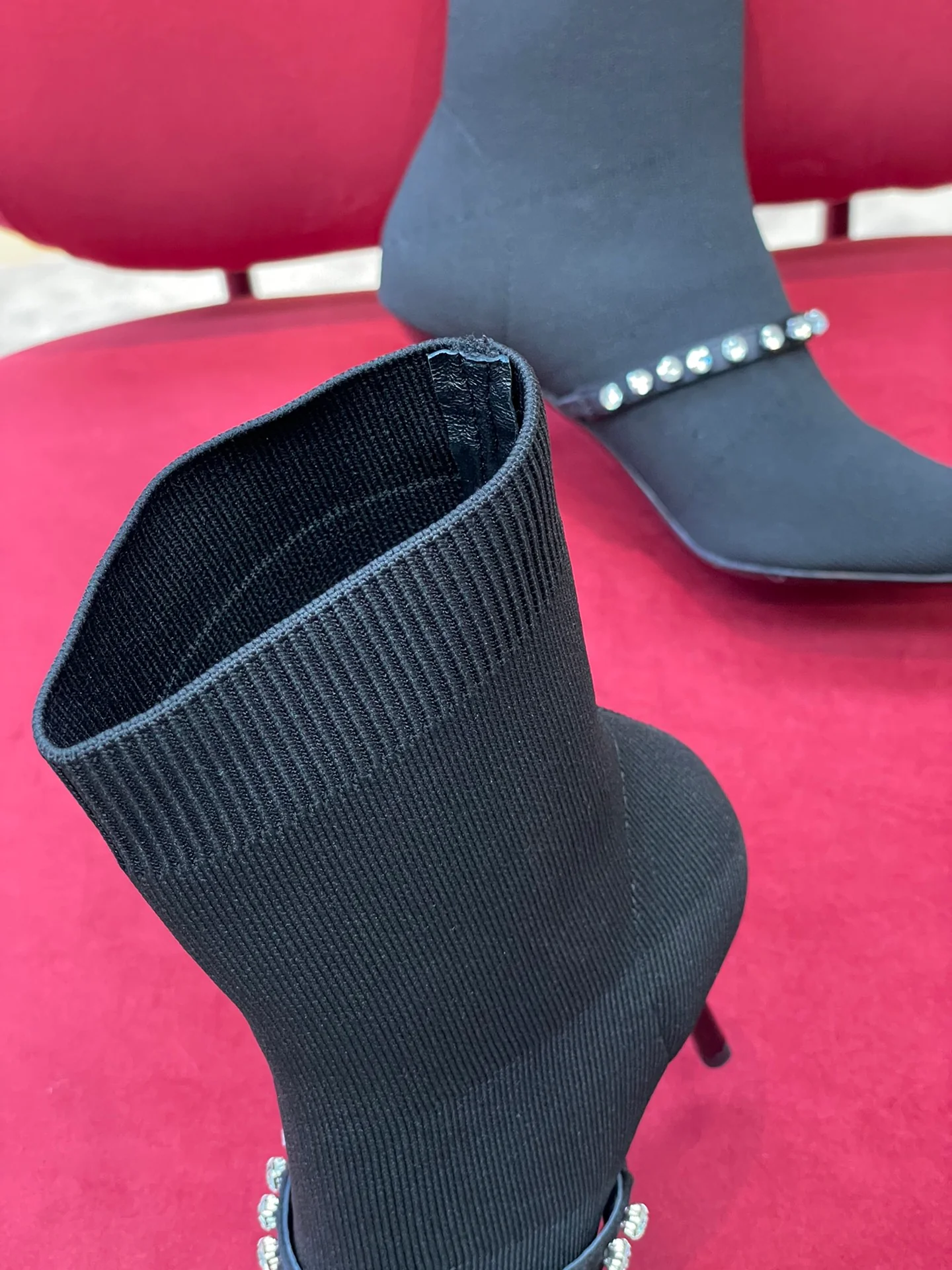 Miu Miu - Ботильоны на шпильке с острым носком