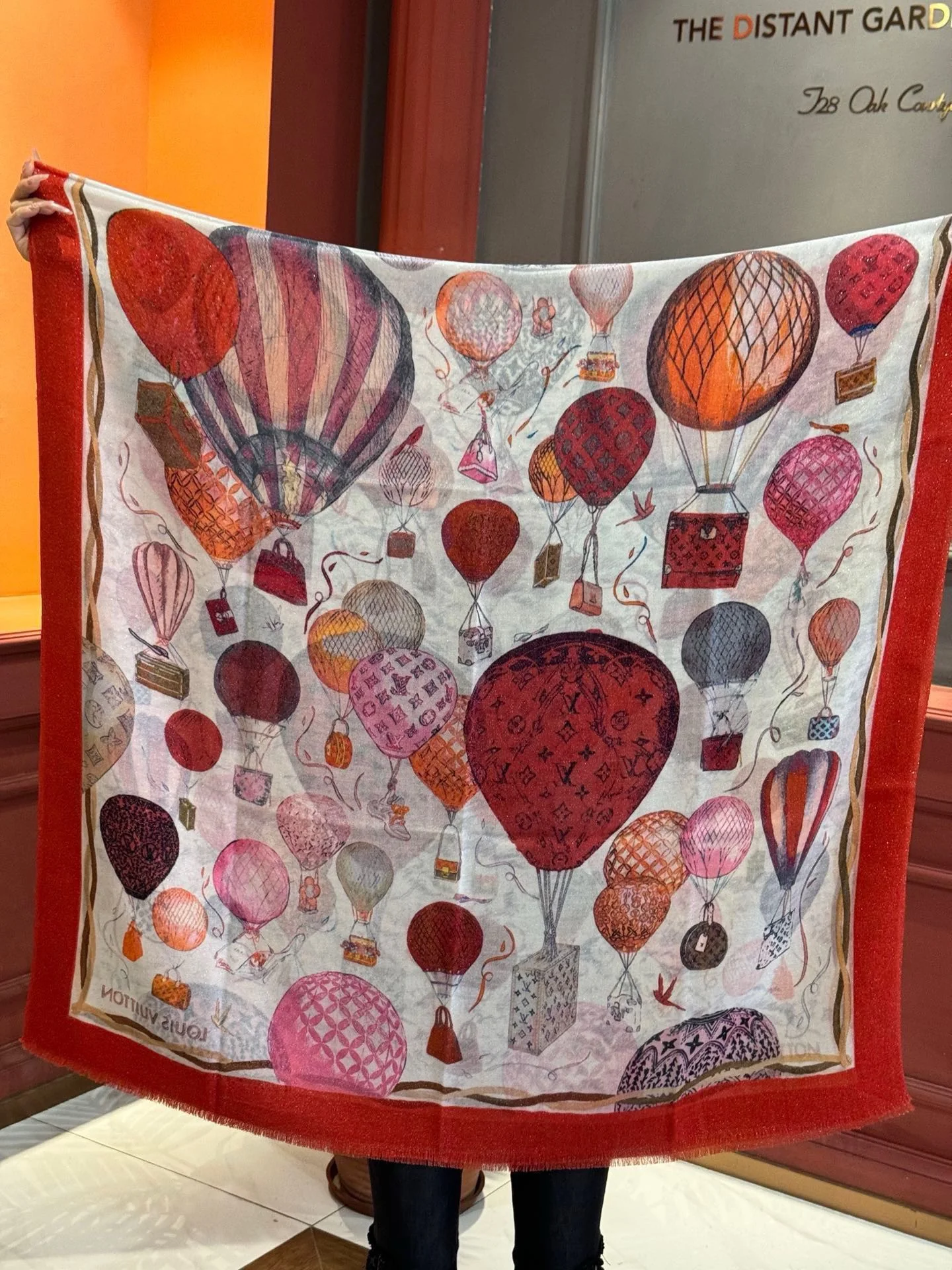 LV-2024-Длинный шарф с изображением воздушного шара-100-200