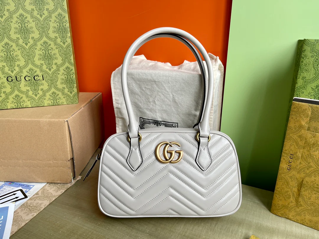 Сумка Gucci Marmont - светло-серая