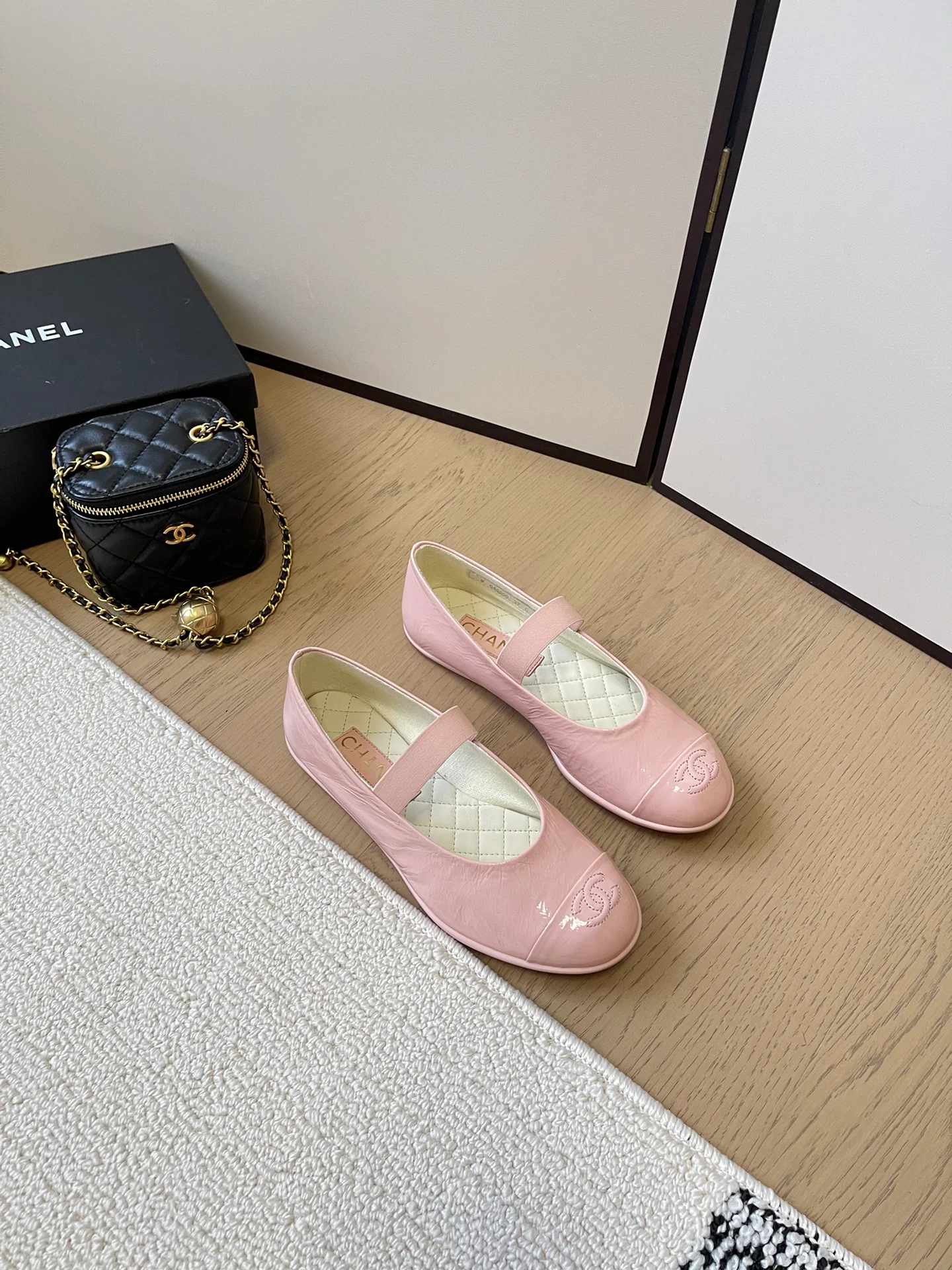 Балетки Chanel 2024 - розовые