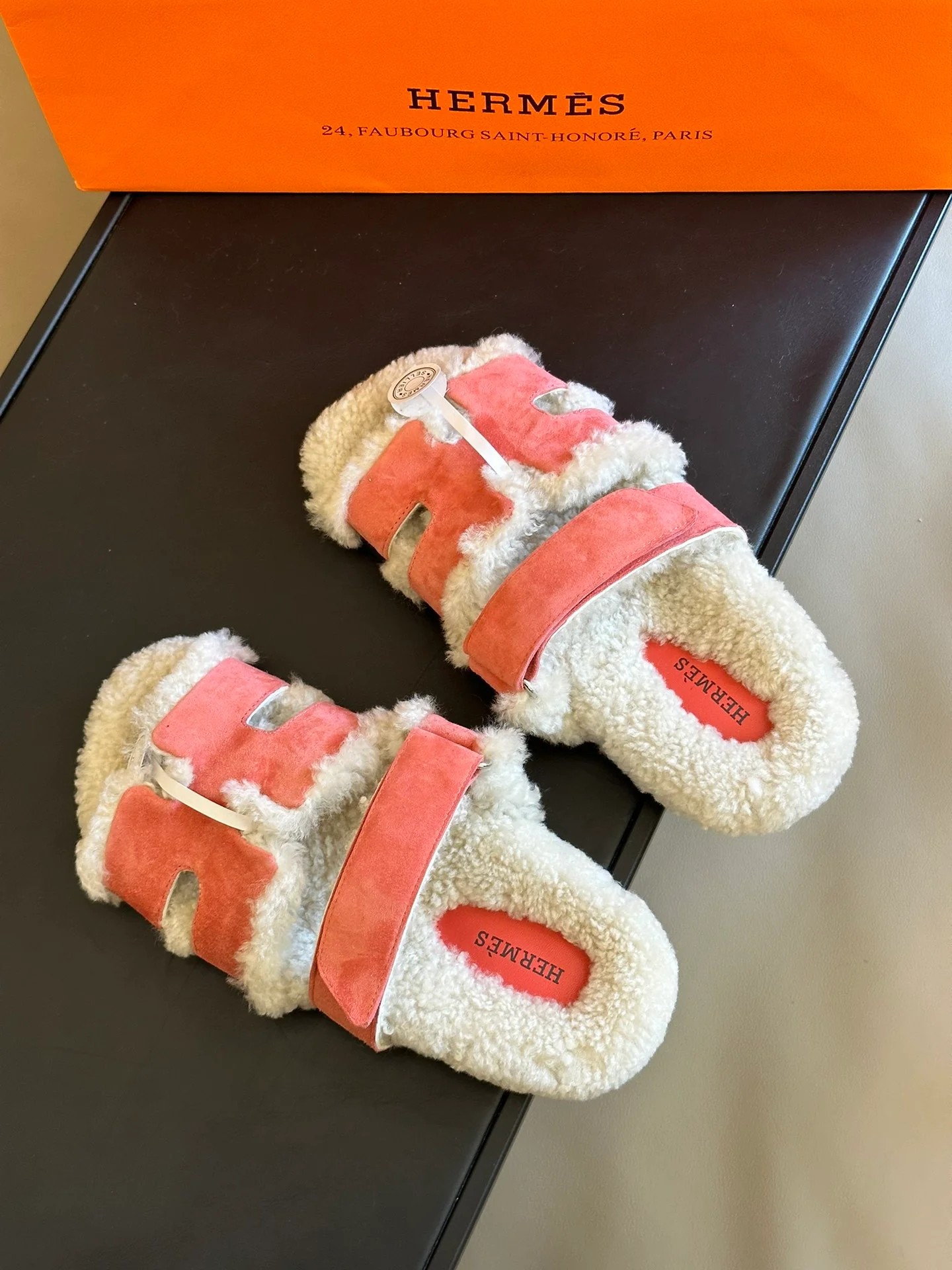 Тапочки Hermes Second Uncle 2024 — розовые