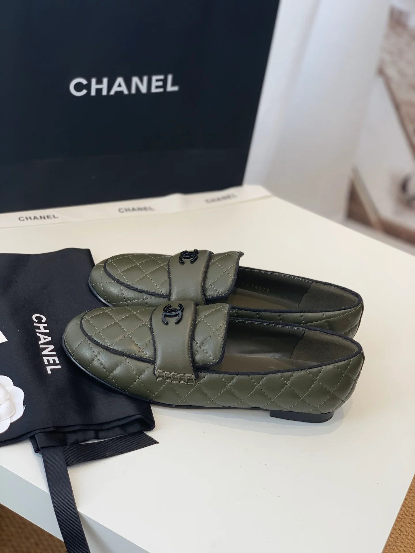 Стеганые лоферы Chanel - 5